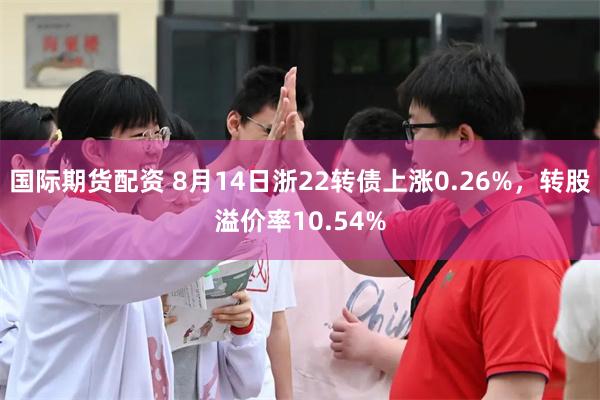 国际期货配资 8月14日浙22转债上涨0.26%，转股溢价率10.54%