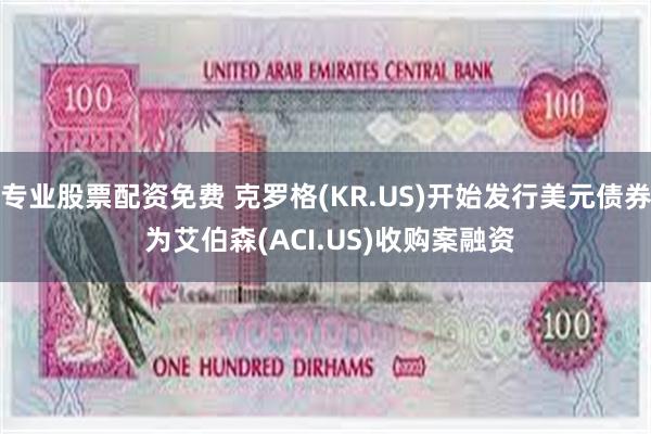 专业股票配资免费 克罗格(KR.US)开始发行美元债券 为艾伯森(ACI.US)收购案融资