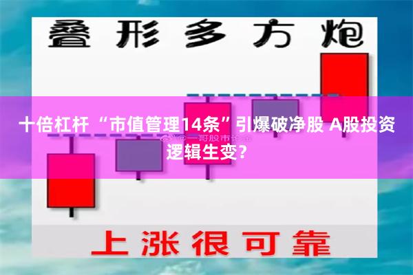 十倍杠杆 “市值管理14条”引爆破净股 A股投资逻辑生变？